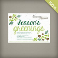 Season's Greenings Corporate Holiday Party Invitations